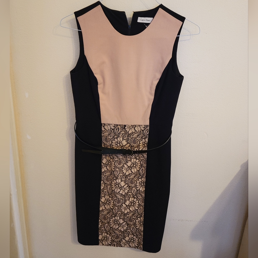 CK Black & Blush Colored Dress
